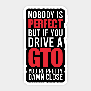 GTO Owners Sticker